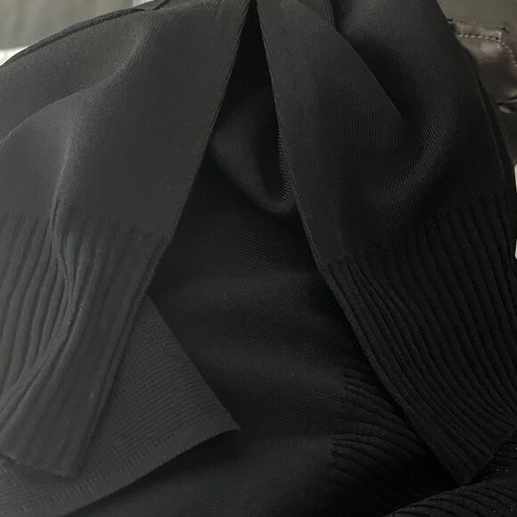 Exclusively Misook Elegant Black Button-Up Shawl Collar Long Cardigan /Jacket - Picture 11 of 11